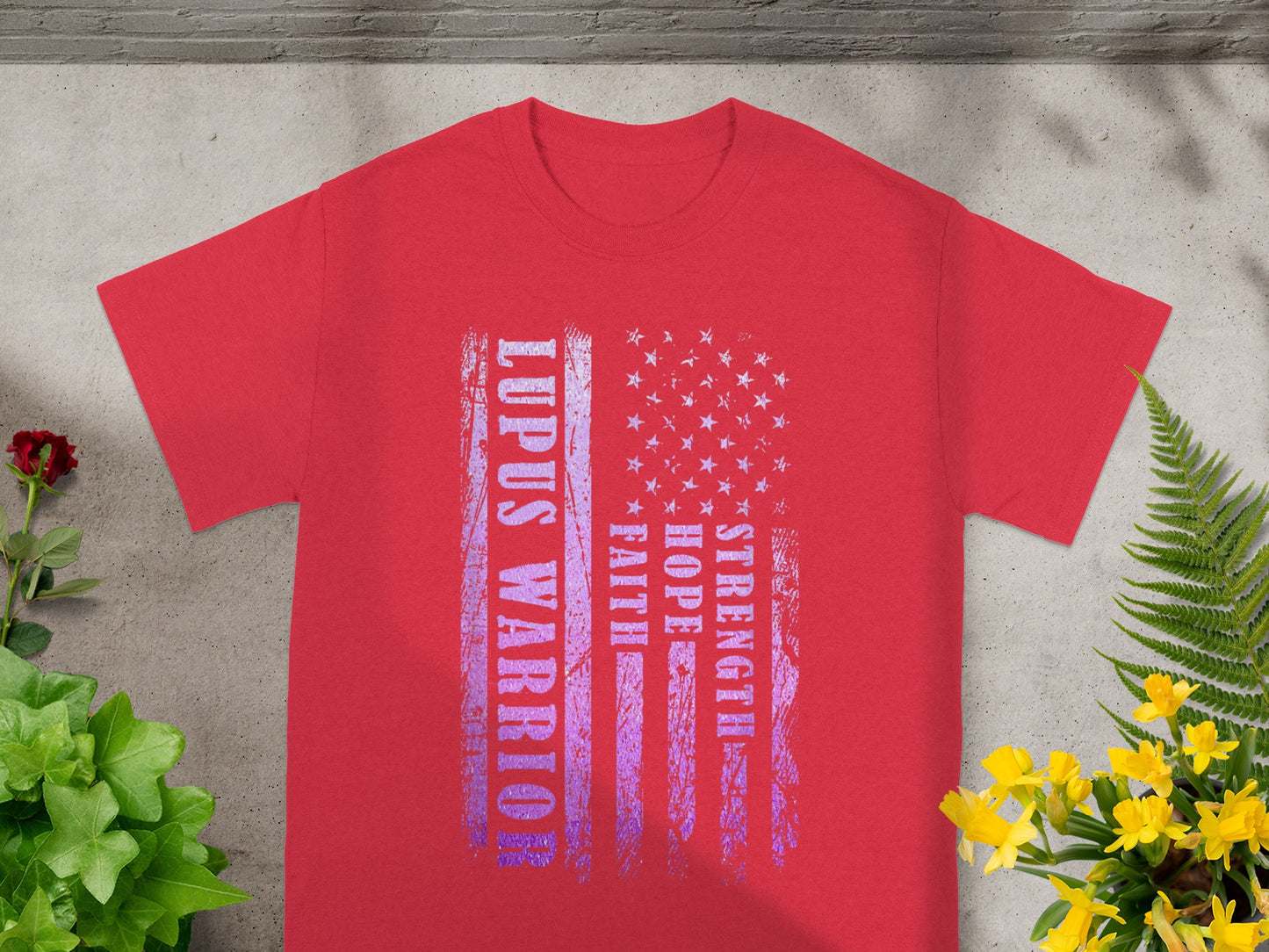Lupus Warrior Strength Hope Faith Awareness T-shirt