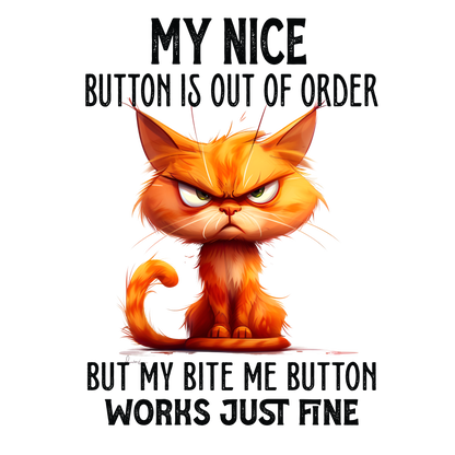 My Nice Button is out of Order, but my Bite Me Button Works Just Fine Tumbler