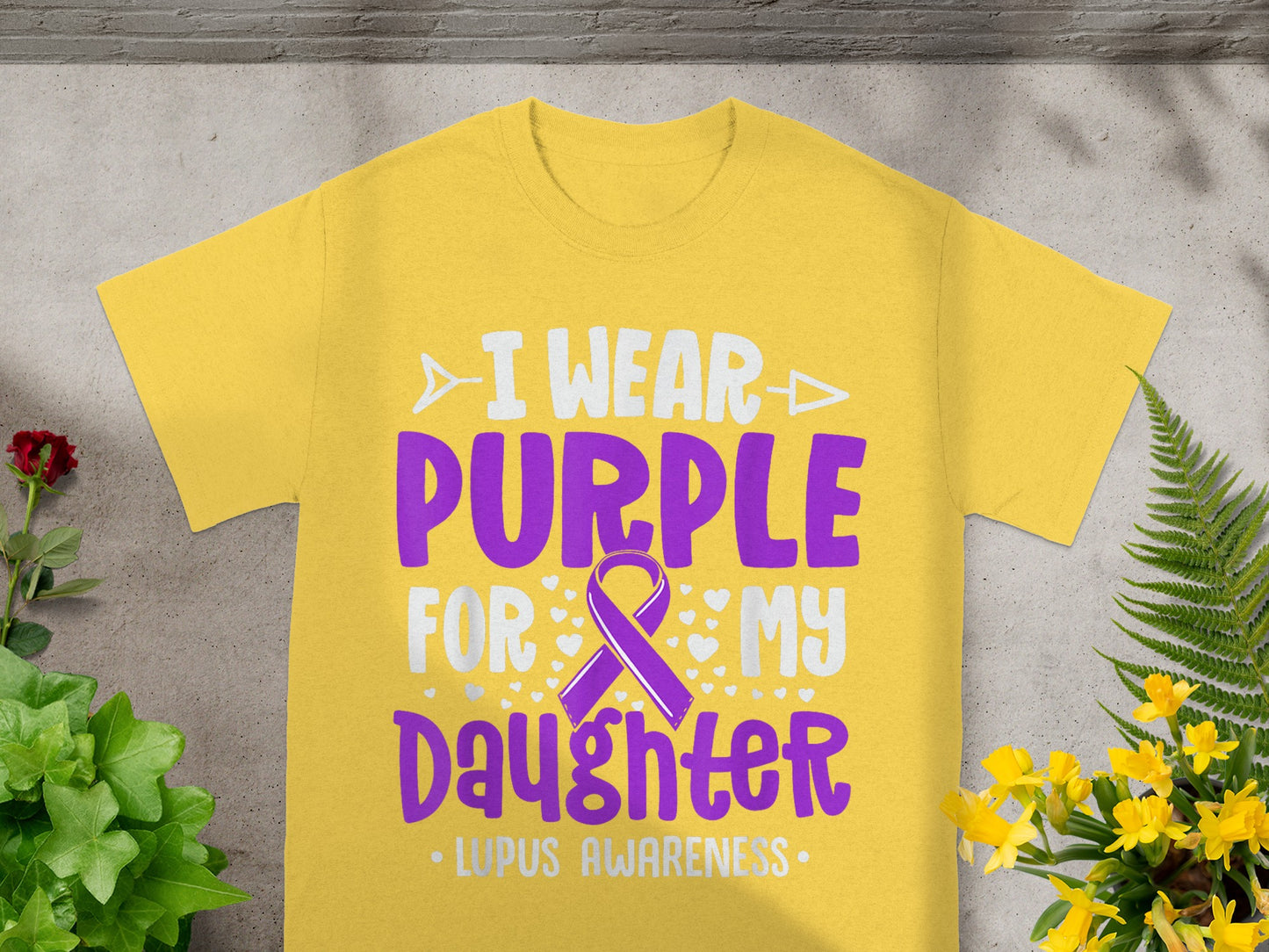 I Wear Purple for My Daughter Lupus Awareness Shirt