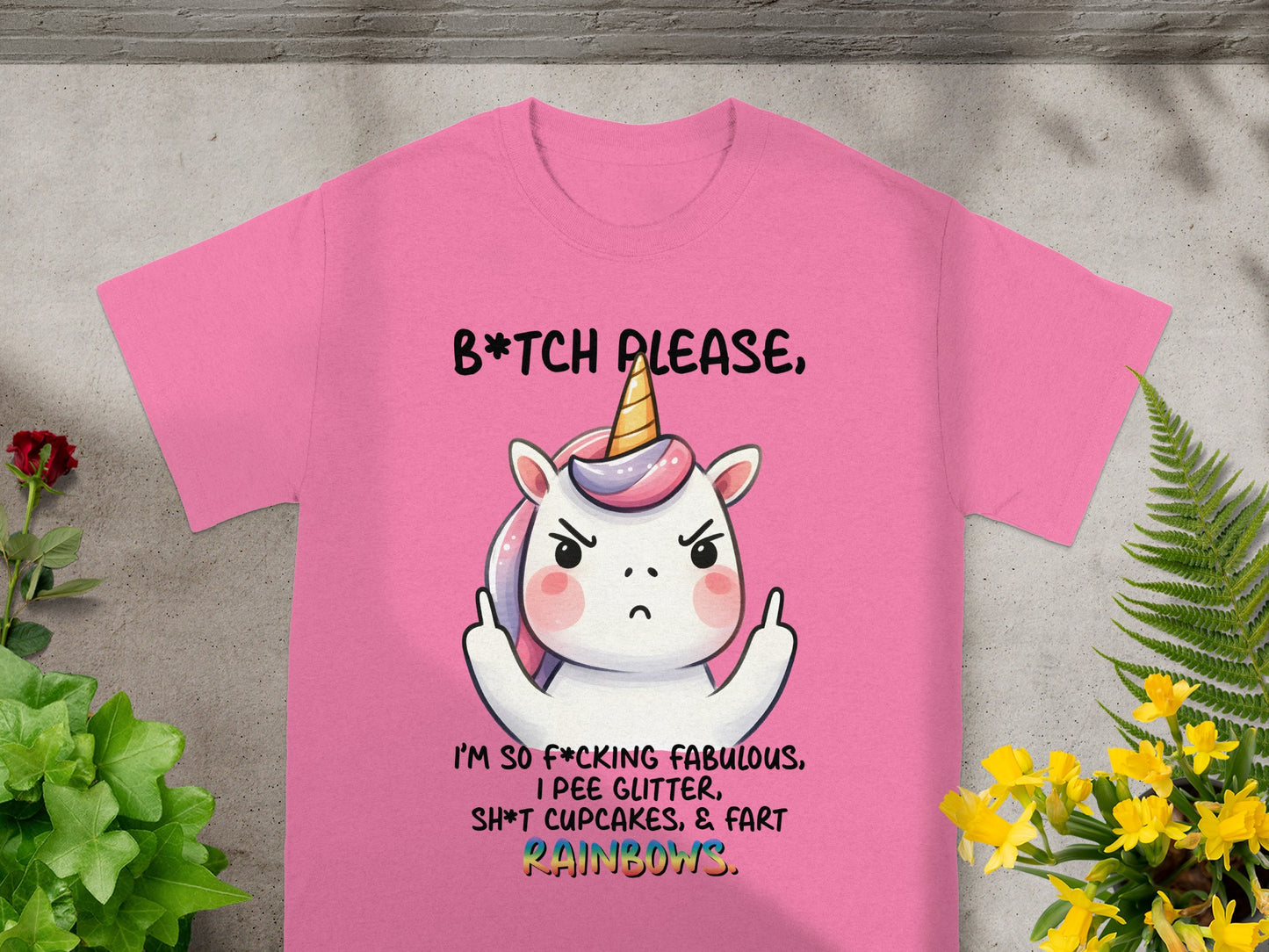 B*tch Please Unicorn Shirt Funny Cute Graphic Tee