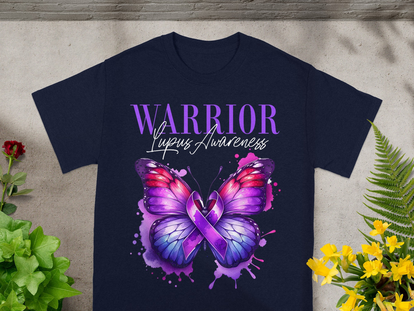 Warrior Lupus Awareness Butterfly T-shirt