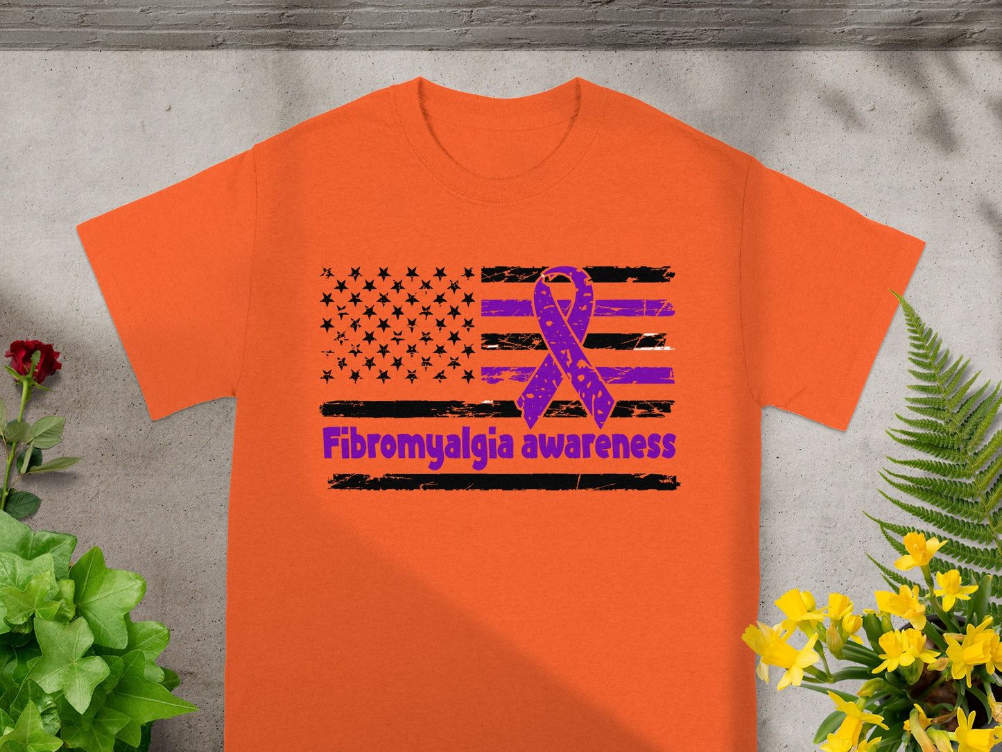 Fibromyalgia Awareness Ribbon Design T-Shirt