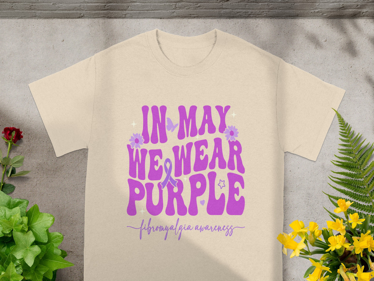 In May We Wear Purple Fibromyalgia Awareness Shirt