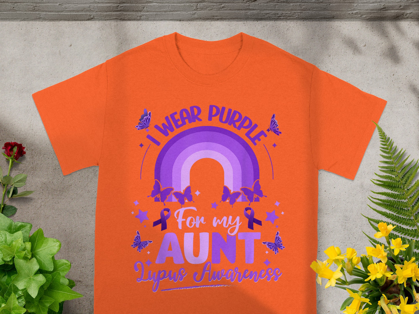 I Wear Purple for My Aunt Lupus Awareness Shirt