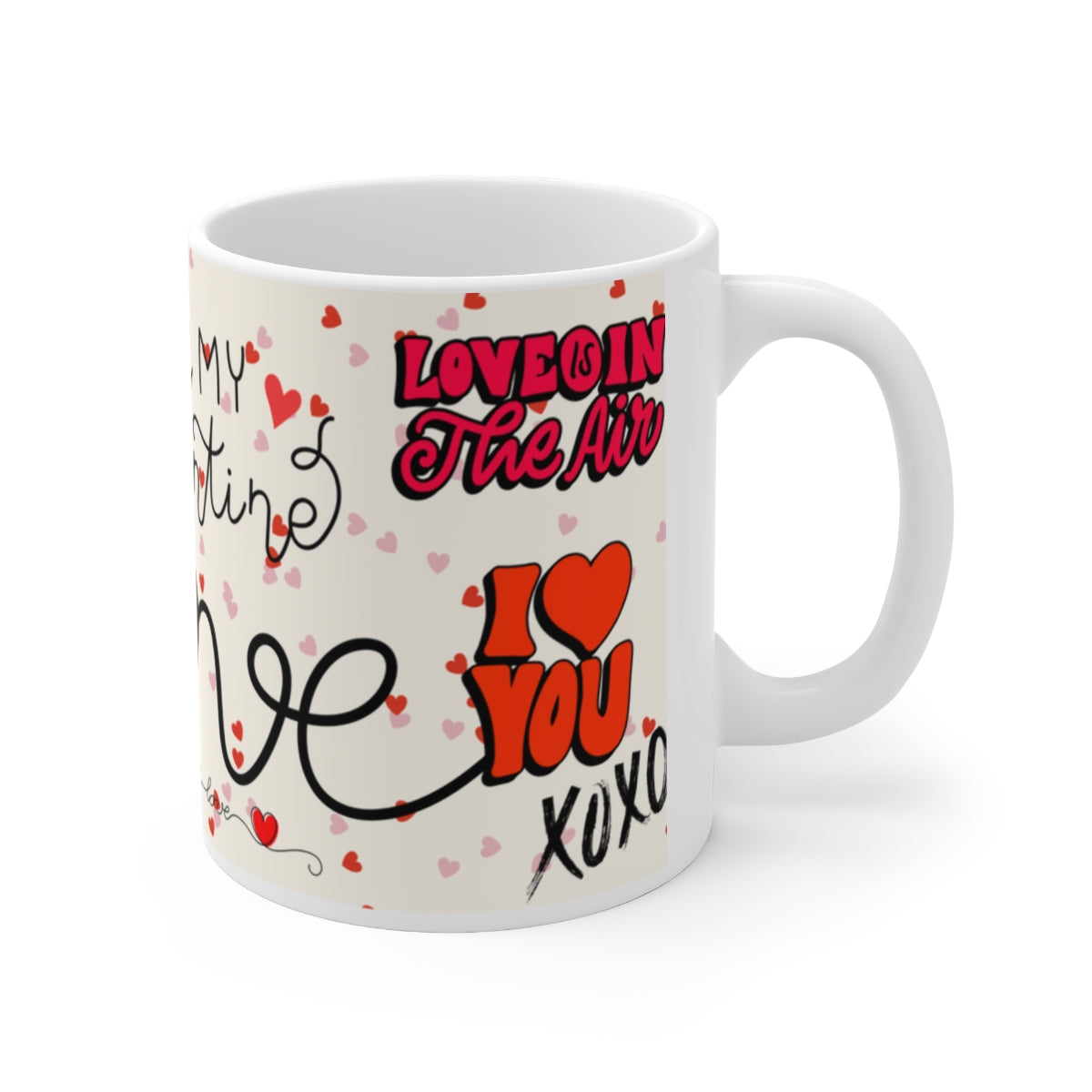 Love Is in the Air I Love You XOXO Mug