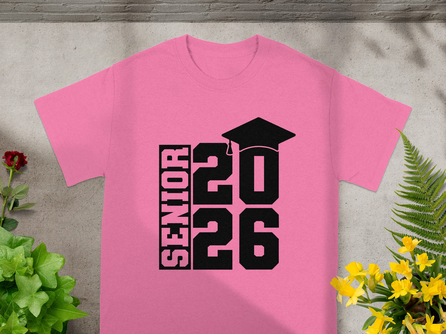 Senior 2026 Graduation Pink T-Shirt Perfect Gift Idea