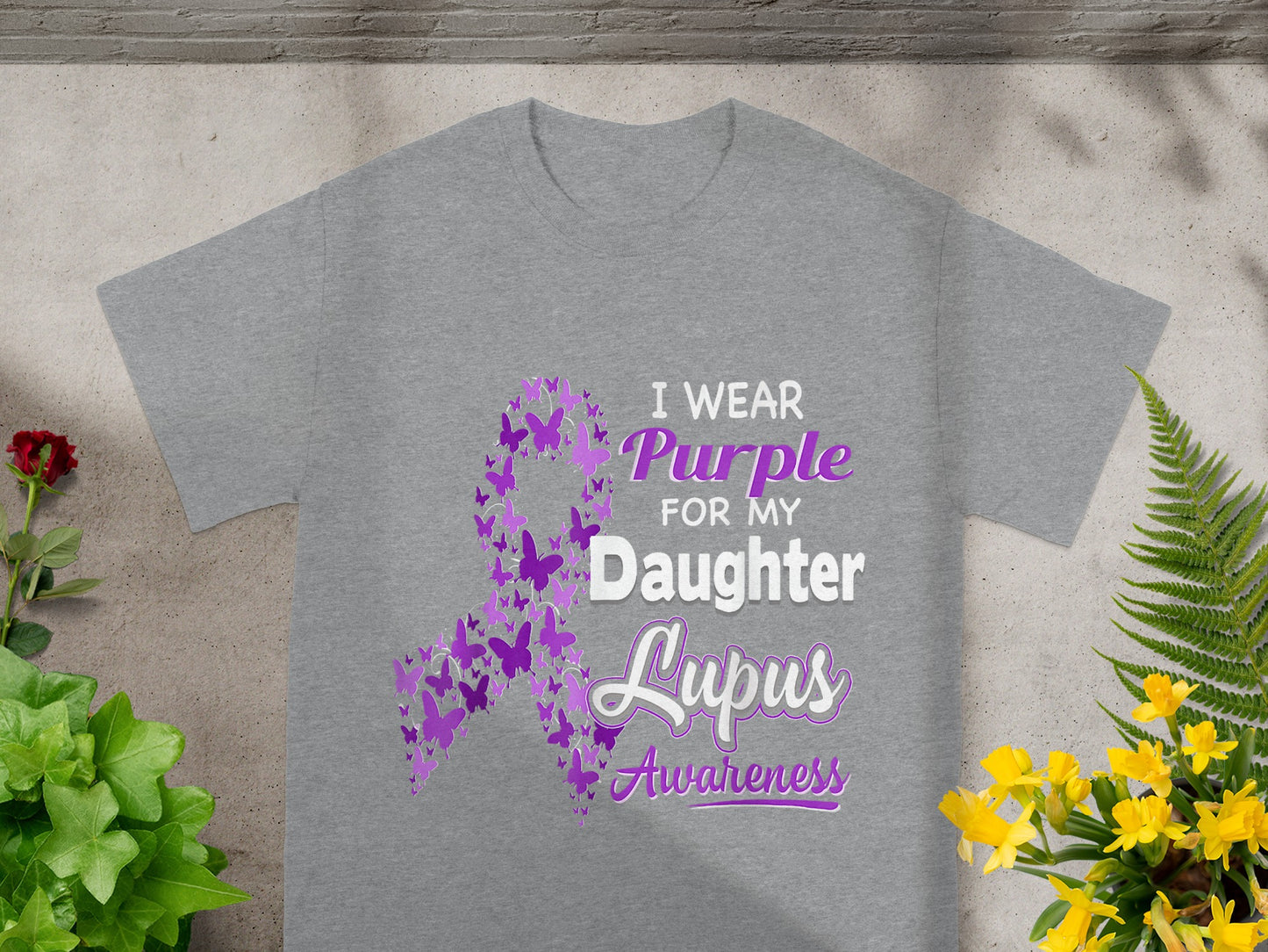 I Wear Purple for My Daughter Lupus Awareness Shirt