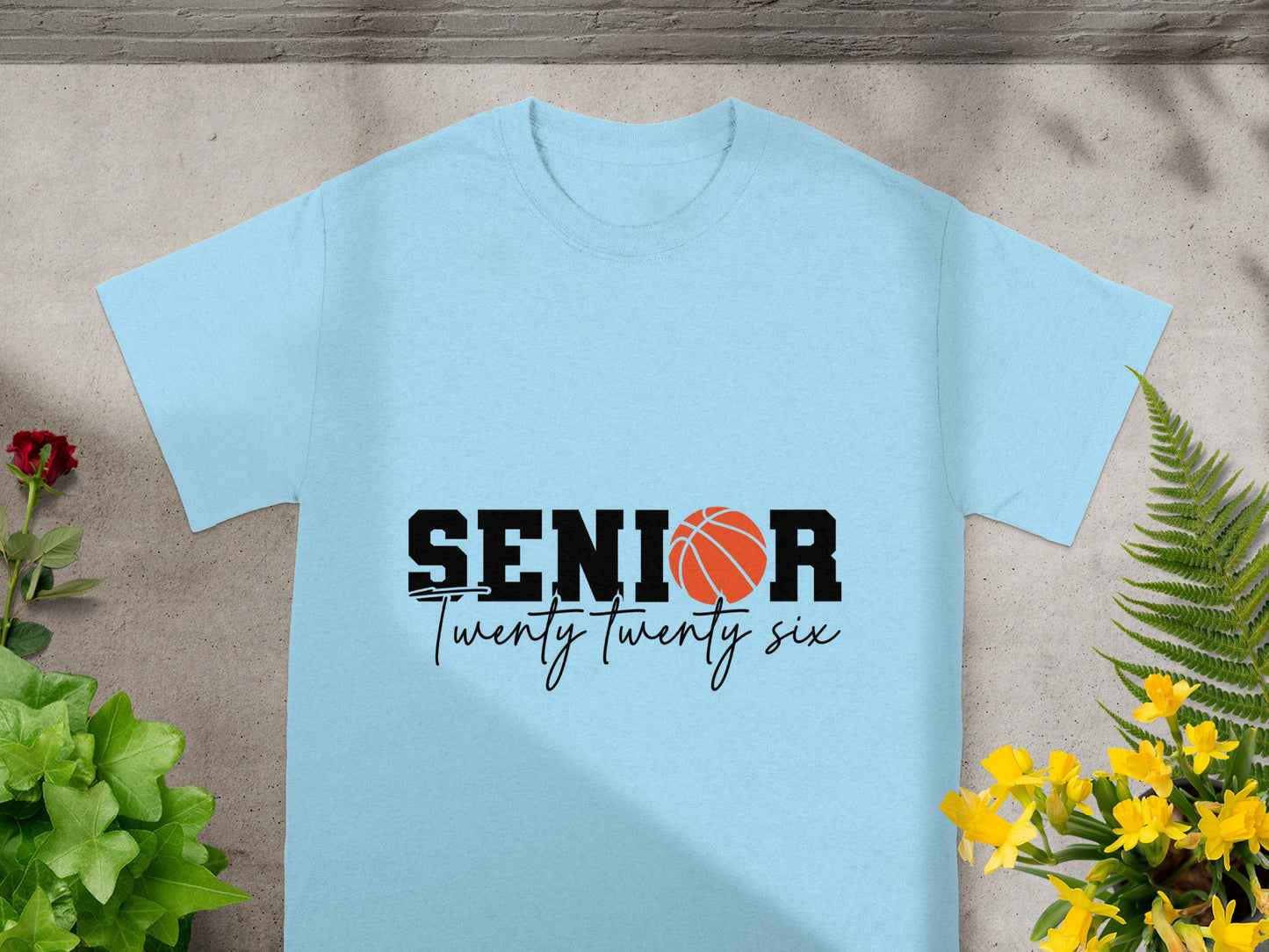 Senior Twenty Twenty Six Basketball Themed T-shirt