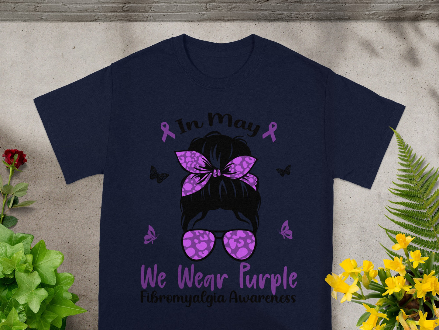 In May We Wear Purple Fibromyalgia Awareness Shirt