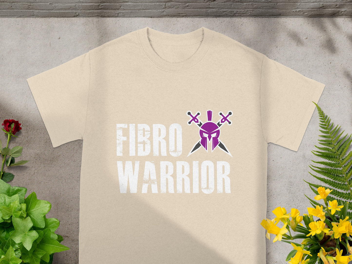 Fibro Warrior T-Shirt with Warrior Graphic Design