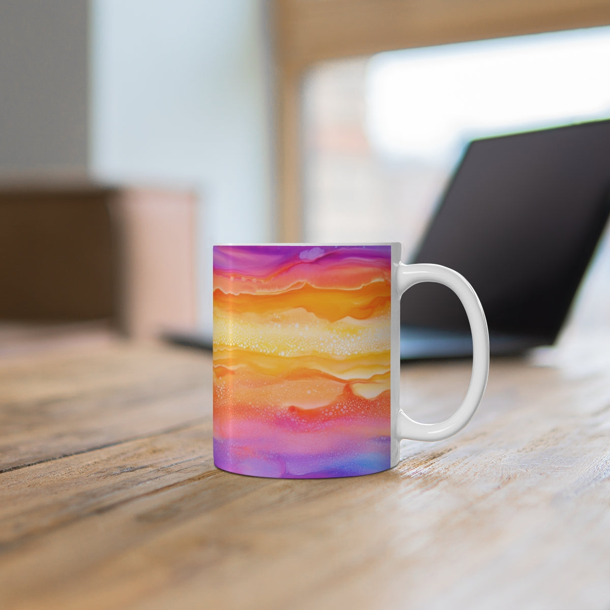 Vibrant Sunset Mug for Your Morning Coffee Routine