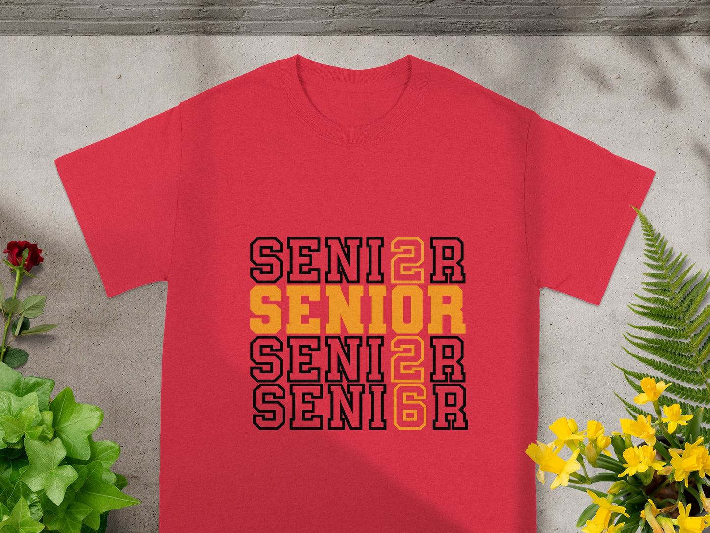 Senior 2023 Class Red T-Shirt Perfect for Graduates