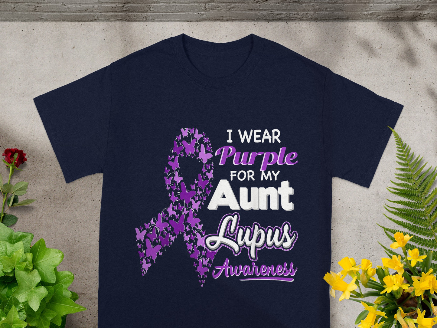 I Wear Purple For My Aunt Lupus Awareness Shirt