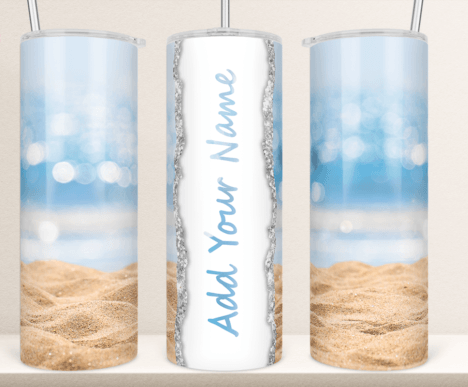 Customized Name beach tumbler