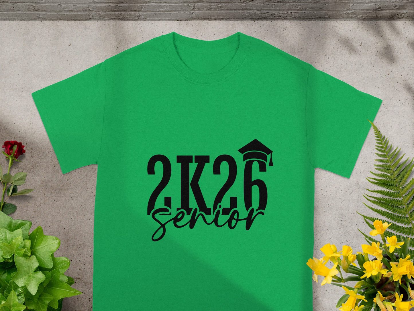 2K26 Senior Graphic Green T-Shirt for Graduates
