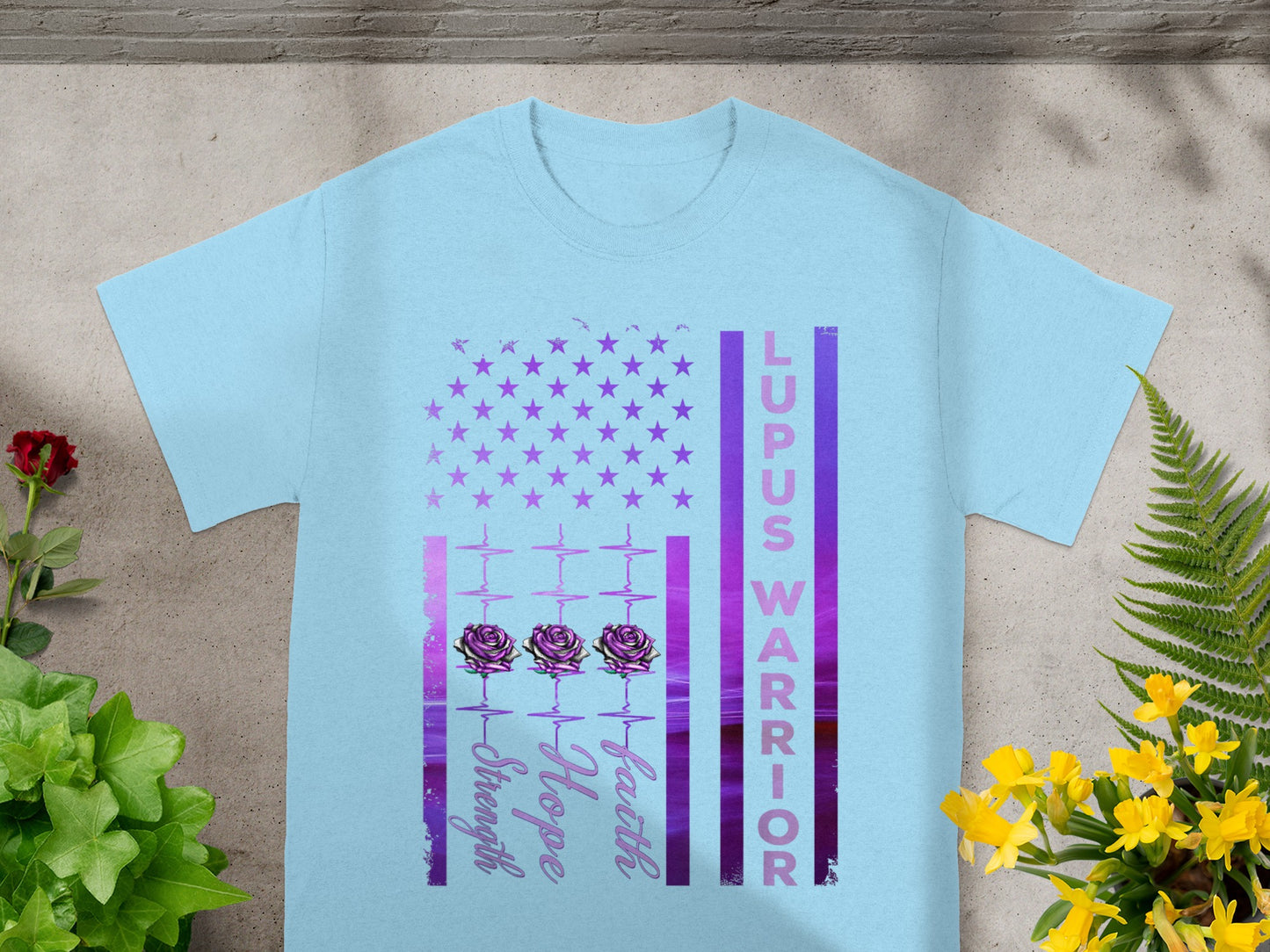 Lupus Warrior Faith Hope Strength T-Shirt