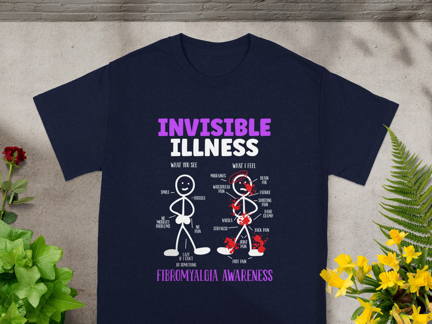 Invisible Illness Fibromyalgia Awareness Shirt