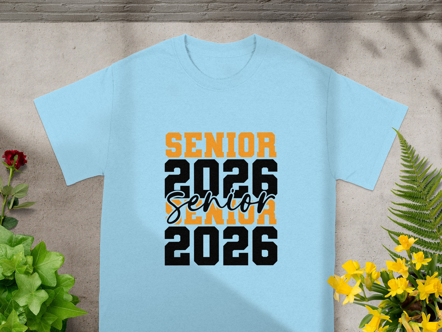 Senior 2026 Graphic Shirt with Bold Retro Design