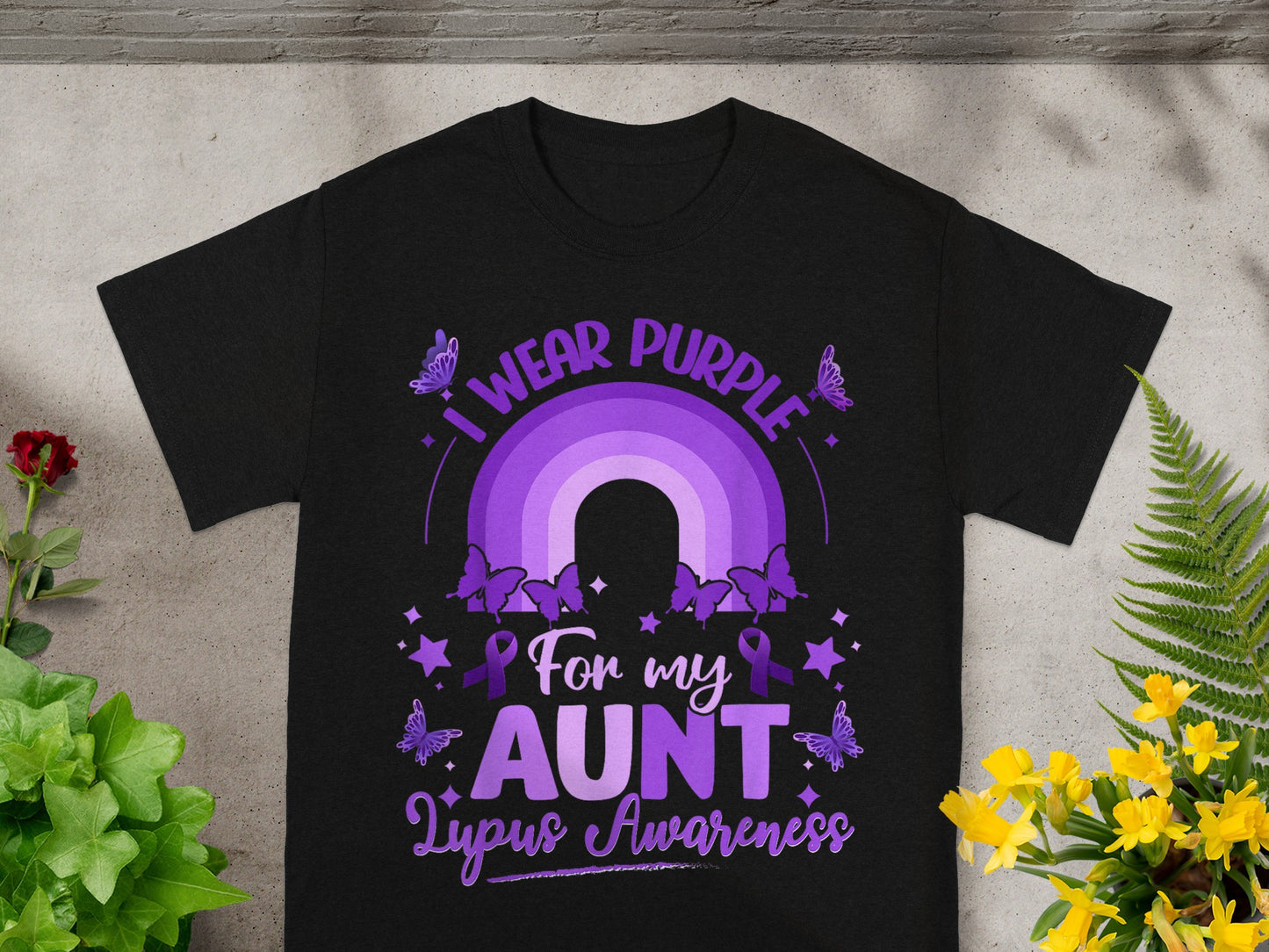 I Wear Purple For My Aunt Lupus Awareness Shirt