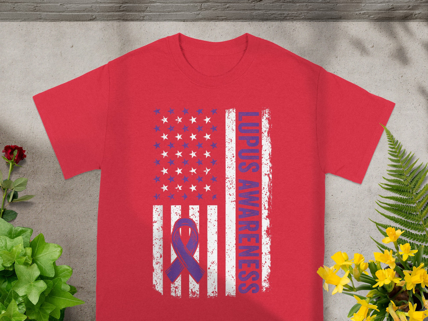 Lupus Awareness American Flag Design Shirt