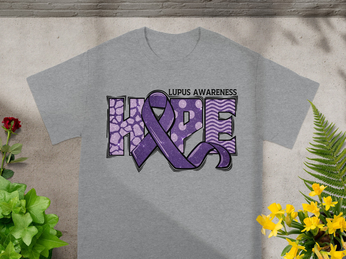 Lupus Awareness Hope Graphic Tee for Charity