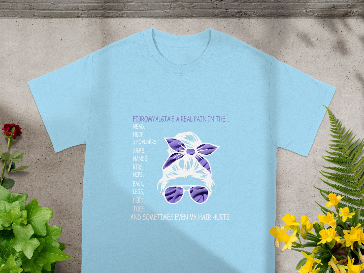 Fibromyalgia's a Real Pain in the Head T-Shirt