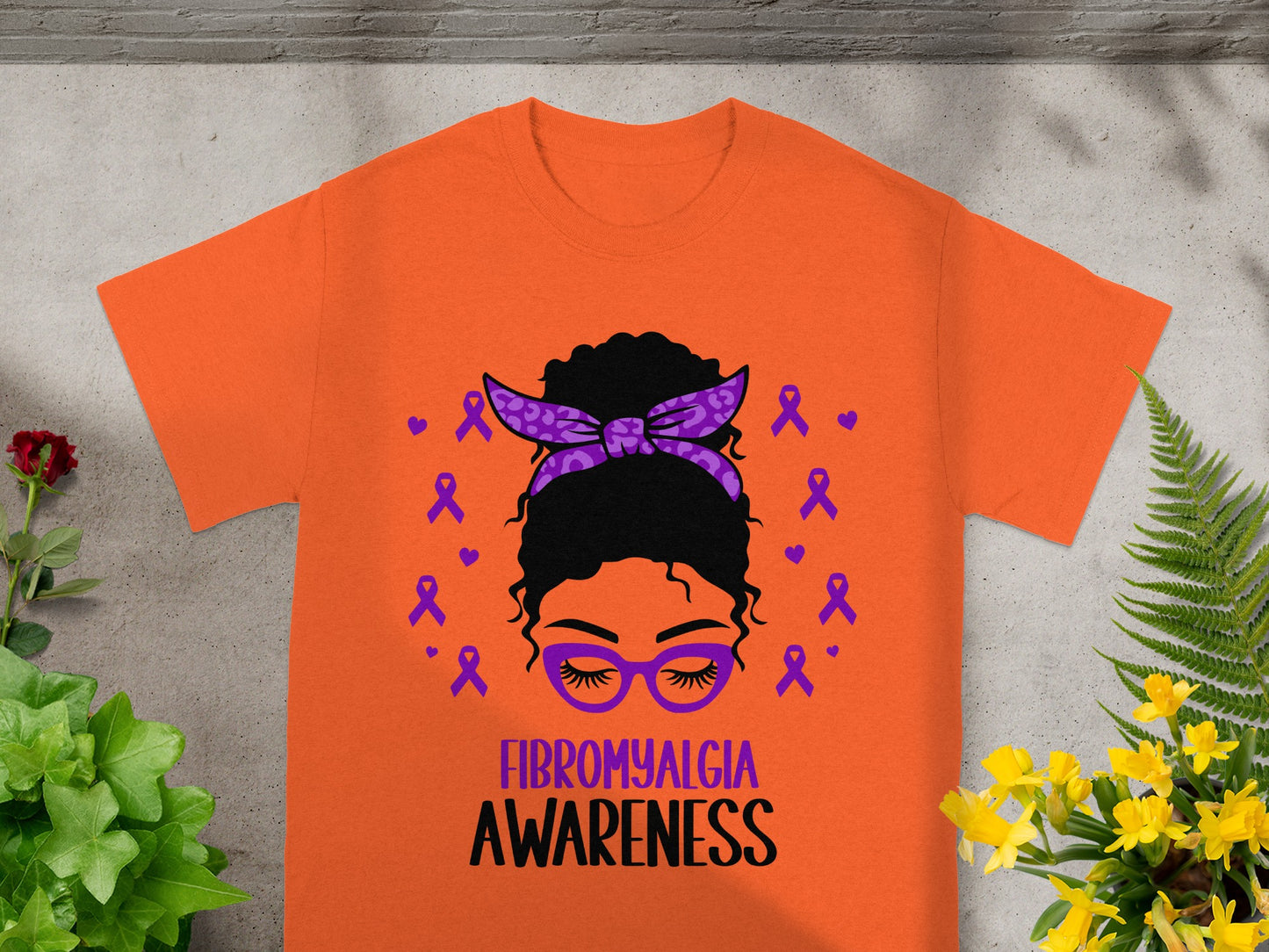 Fibromyalgia Awareness Ribbon Orange T-shirt Product