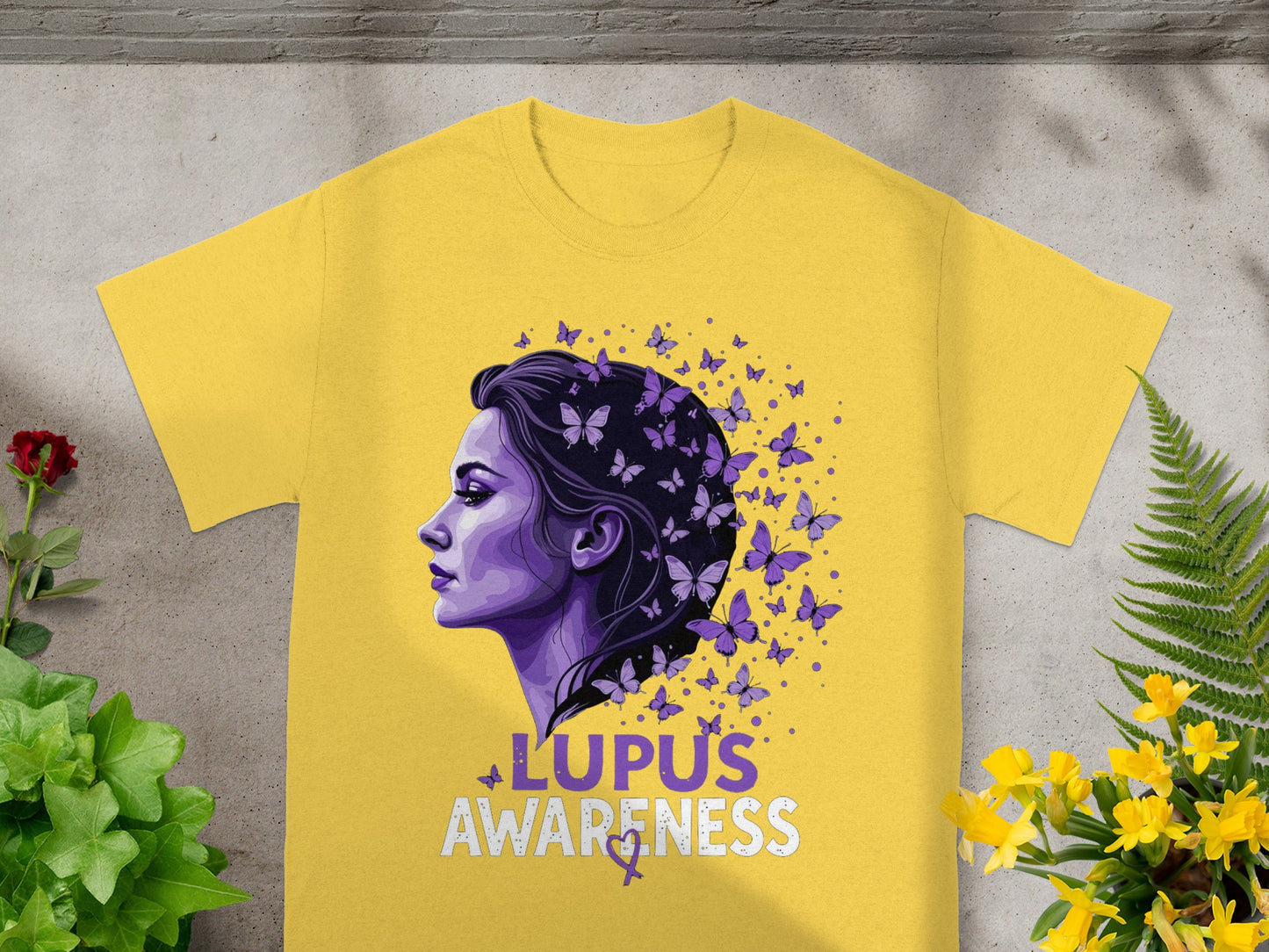 Lupus Awareness Design with Butterflies T-shirt