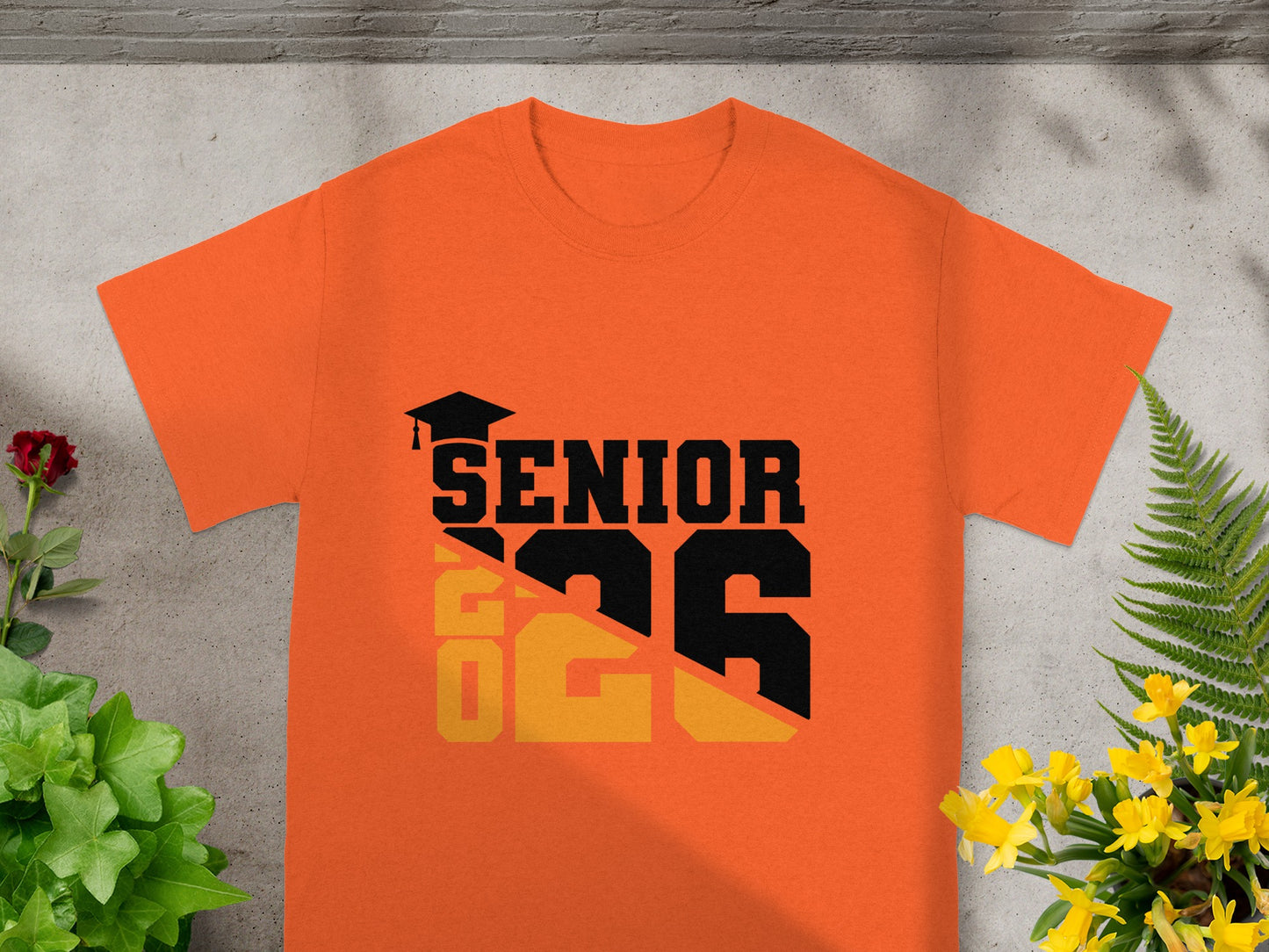 Senior 2026 Graduation Shirt with Cap Graphic
