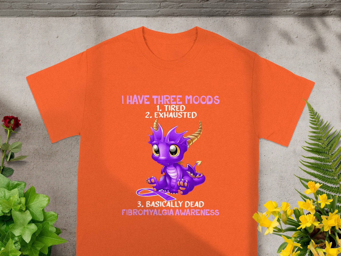 I Have Three Moods Fibromyalgia Awareness T-Shirt
