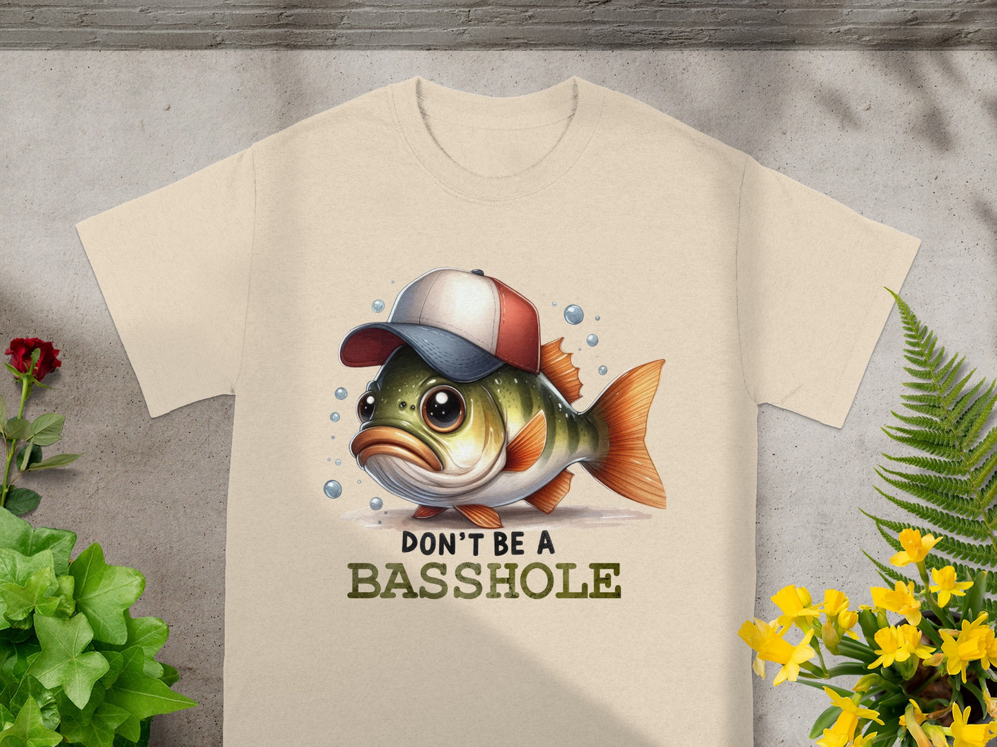 Funny Don't Be a Basshole Graphic T-Shirt