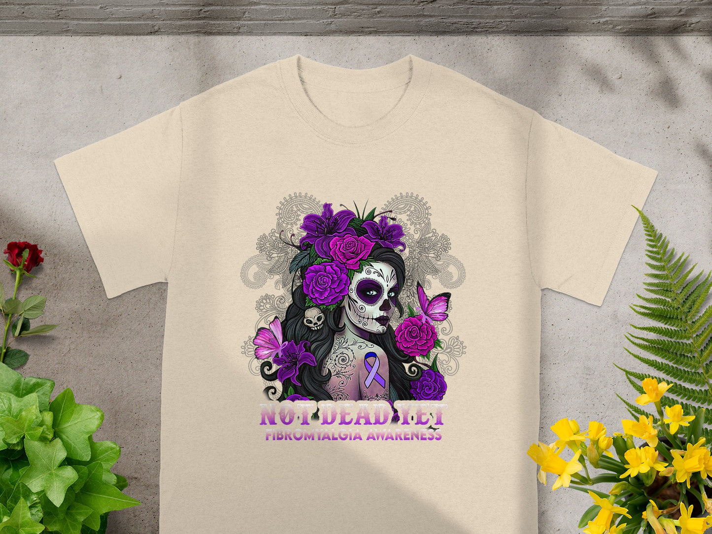 Not Dead Yet Fibromyalgia Awareness T-shirt