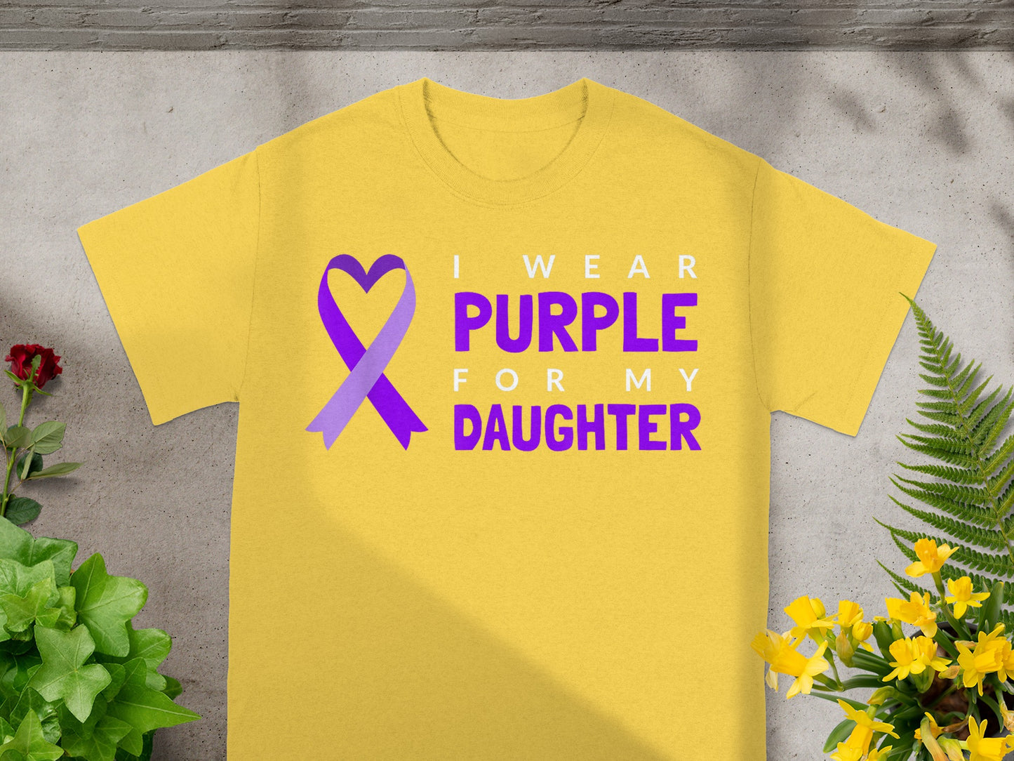 I Wear Purple For My Daughter Awareness Shirt