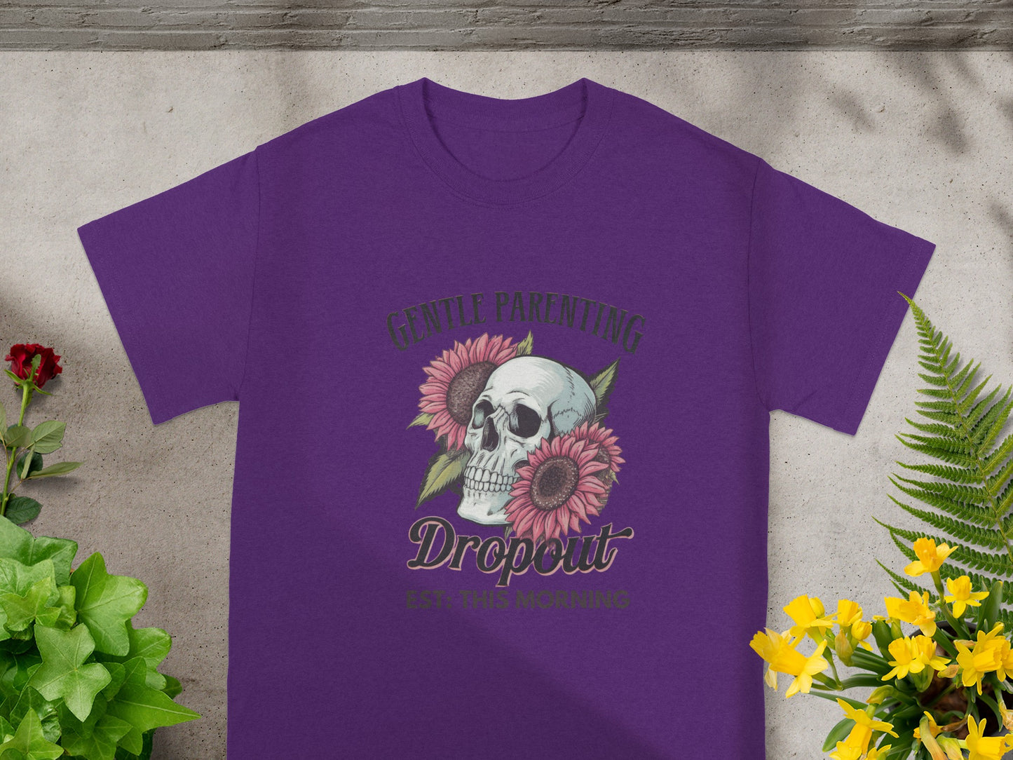 Gentle Parenting Dropout Skull Graphic T-Shirt Product