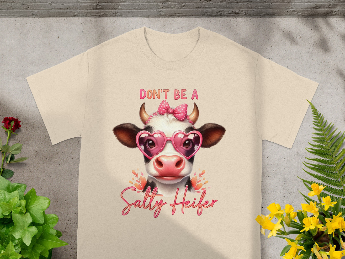 Don't Be a Salty Heifer Funny Cow T-Shirt