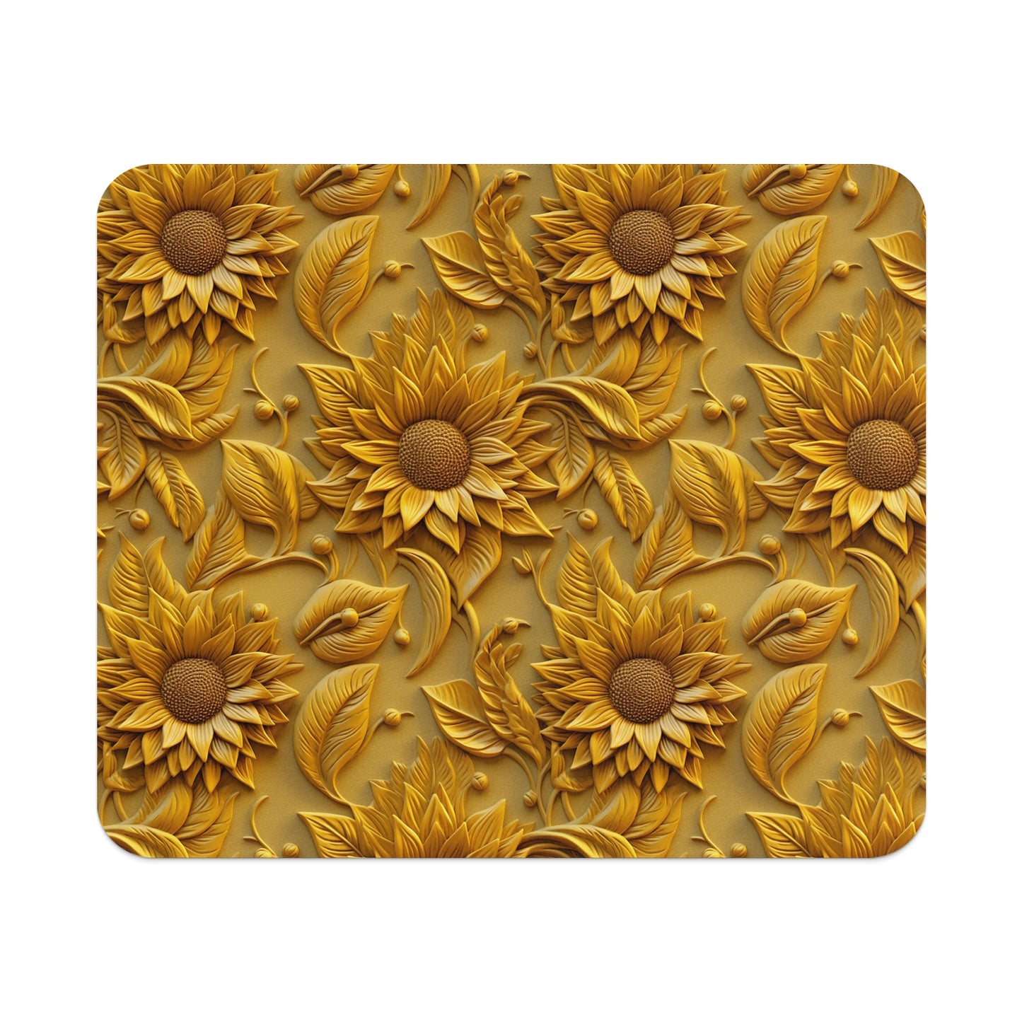 Sunflower Pattern Design Rounded Edge Rectangular Product