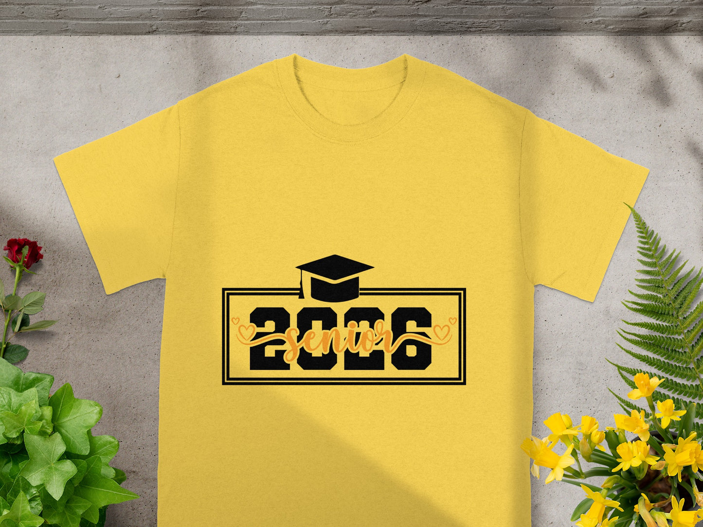 2026 Senior Graduation Design Yellow T-Shirt