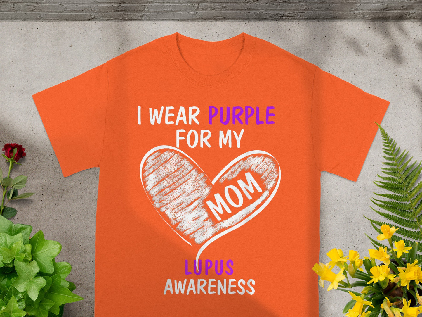I Wear Purple for My Mom Lupus Awareness Shirt