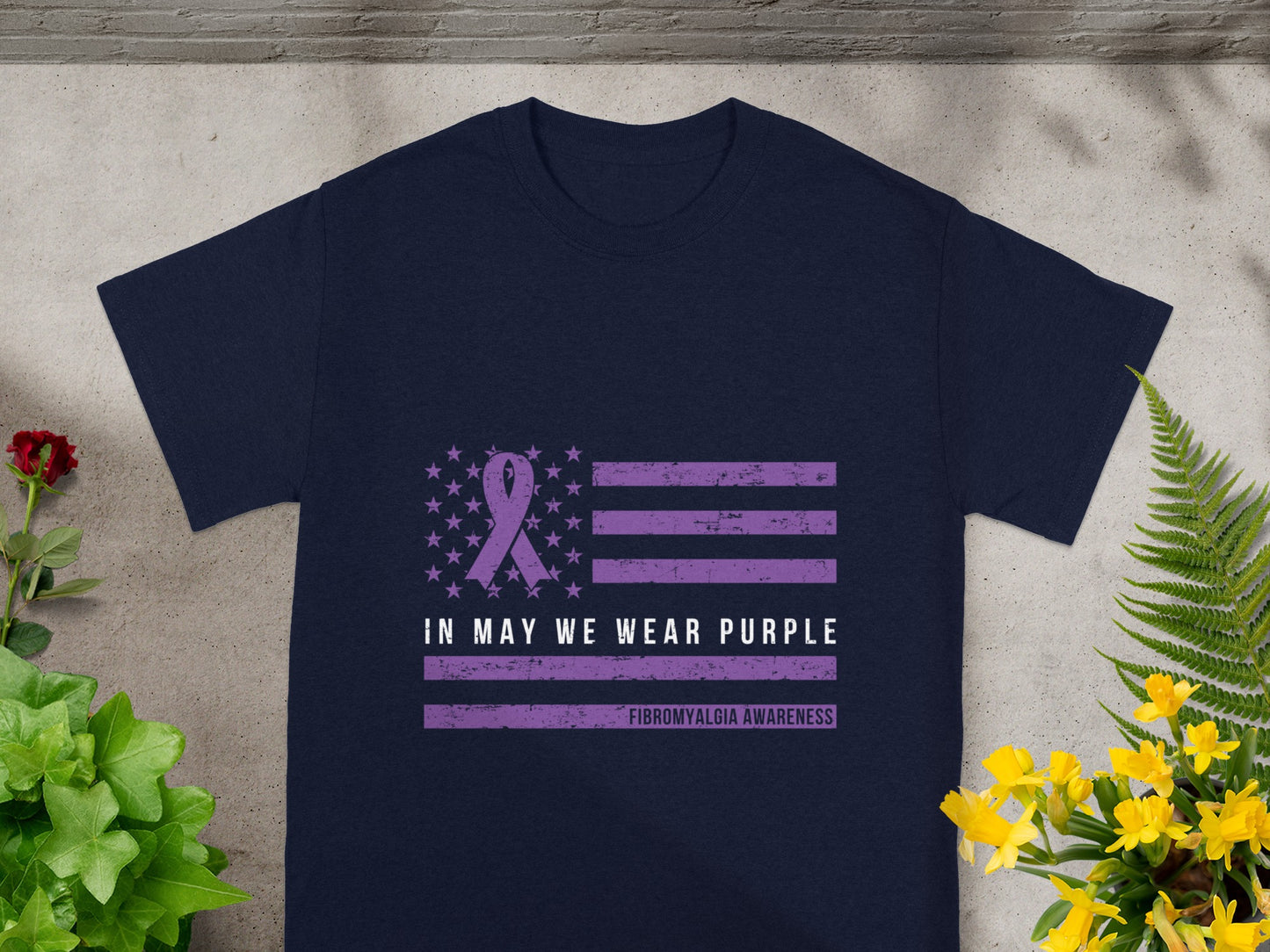 In May We Wear Purple Fibromyalgia Awareness Tee