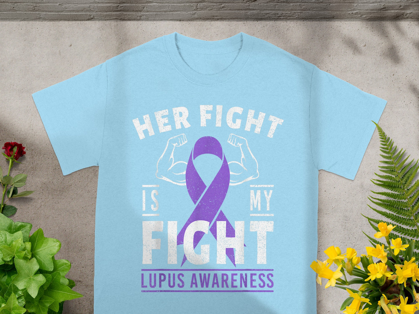 Her Fight Is My Fight Lupus Awareness Shirt