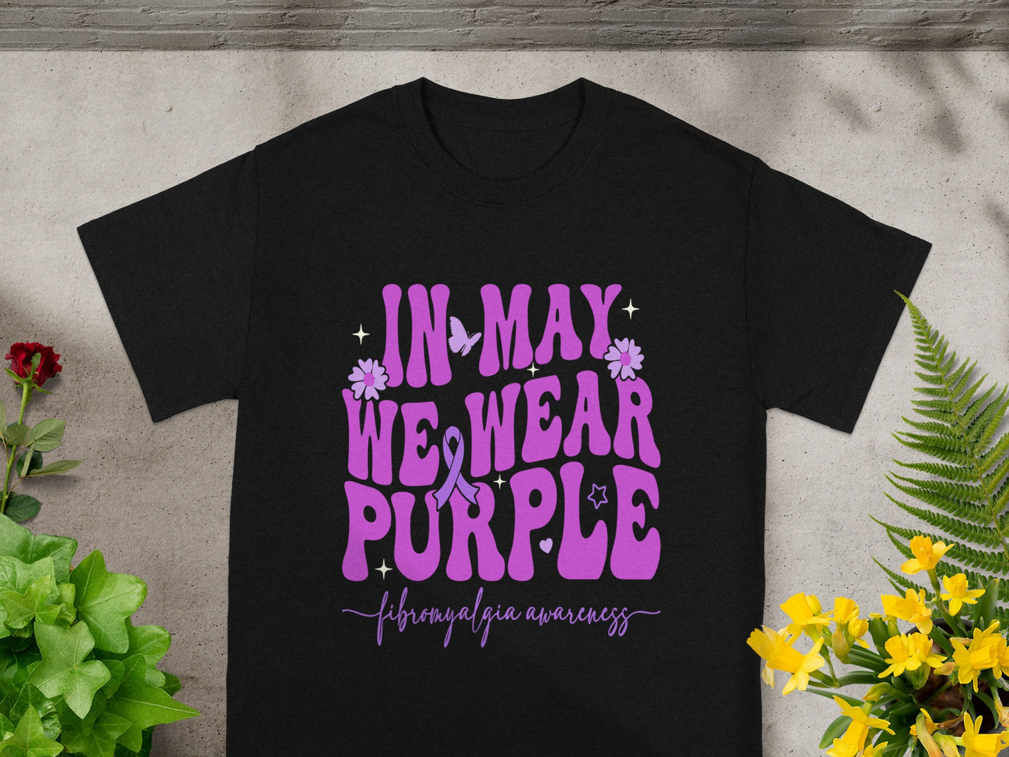 In May We Wear Purple Fibromyalgia Awareness Shirt