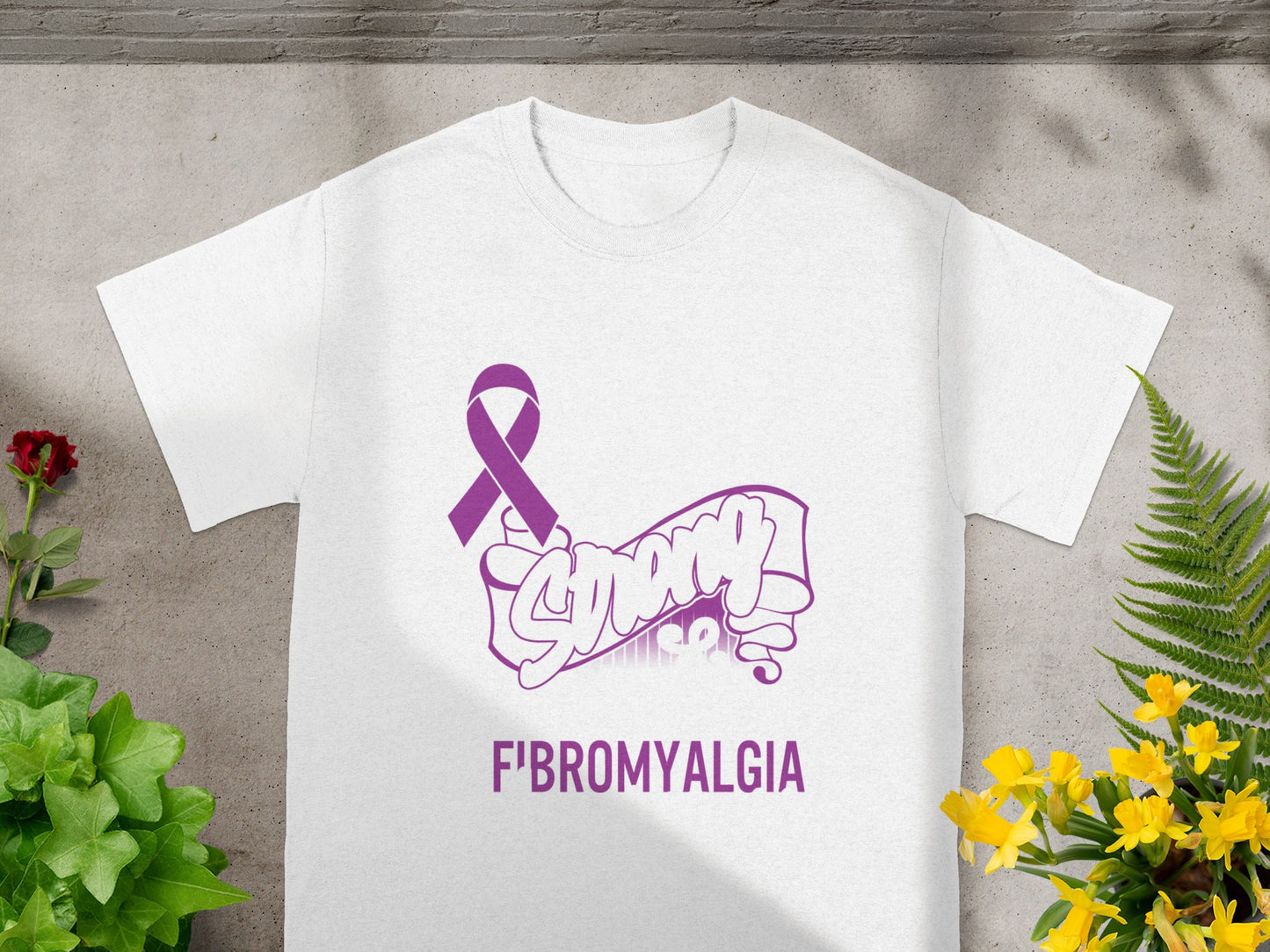 Strong Fist Fibromyalgia Awareness Graphic T-Shirt
