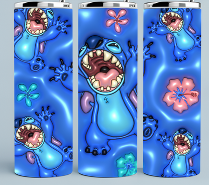 Stitch 3D Inflated tumbler