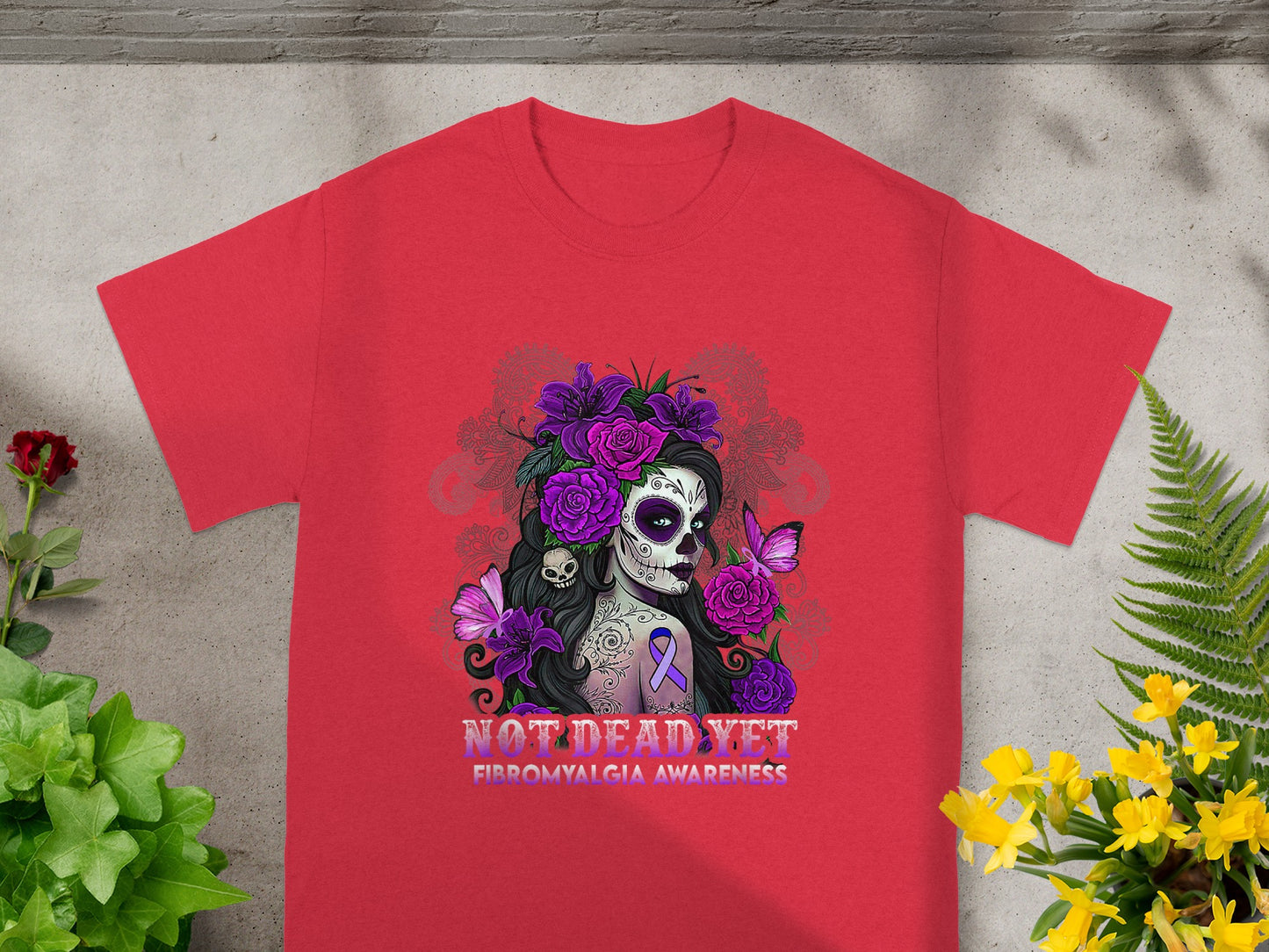 Not Dead Yet Fibromyalgia Awareness Graphic Tee