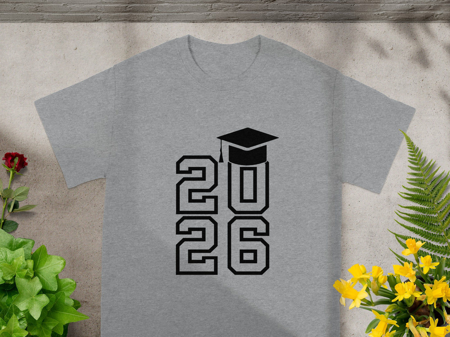 Class of 2026 Graduation Shirt with Cap Design