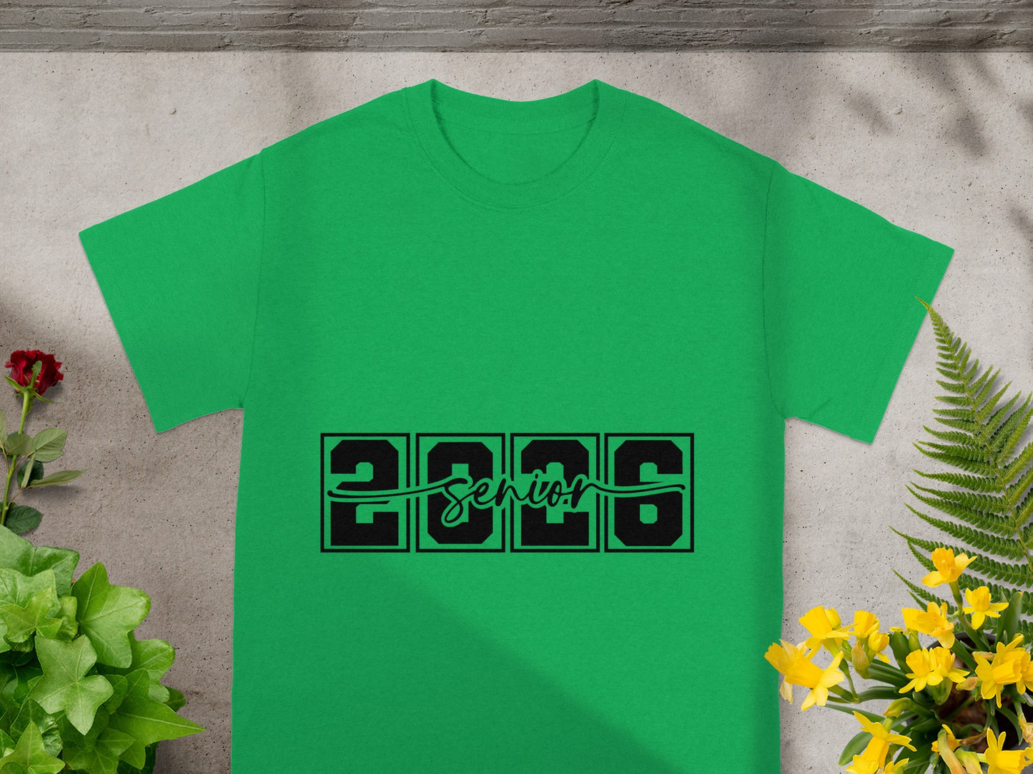 Green Senior 2026 Graduation T-shirt for Students