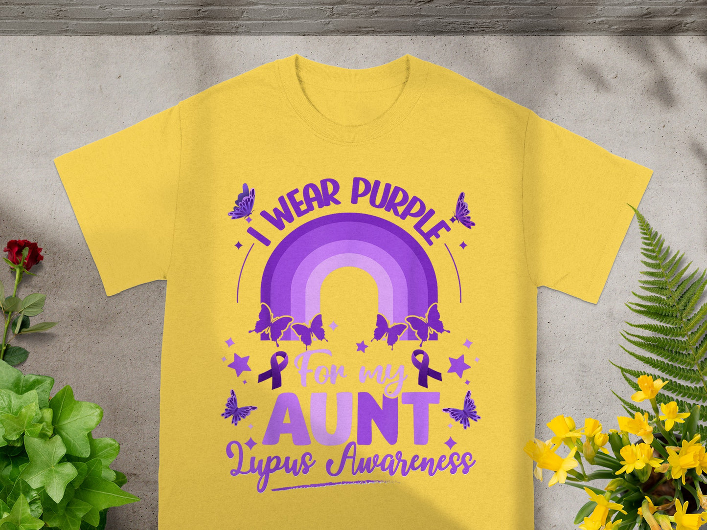 I Wear Purple for My Aunt Lupus Awareness T-shirt