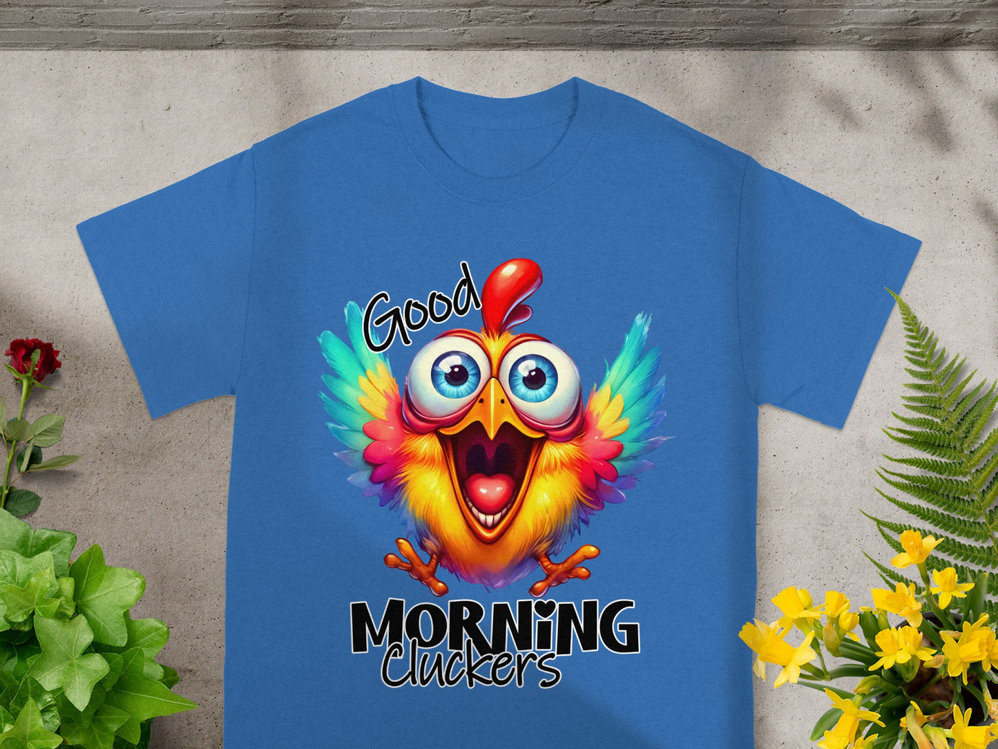 Good Morning Cluckers Funny Chicken T-Shirt