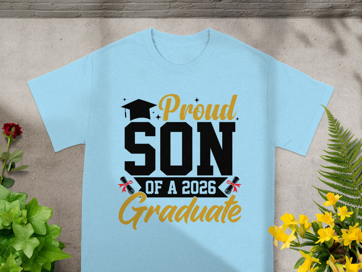 Proud Son of a 2026 Graduate T-Shirt Perfect for Celebrations