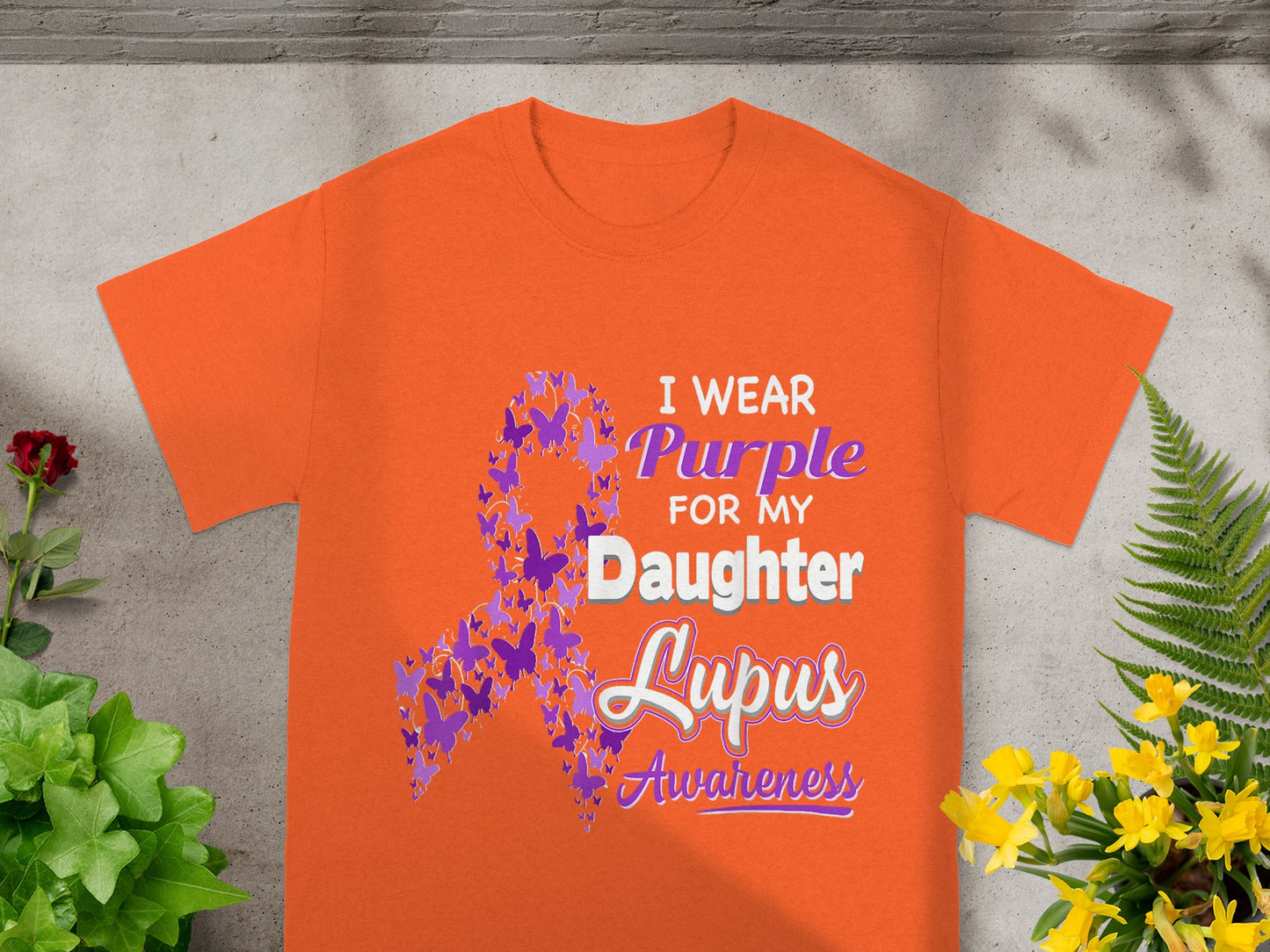 I Wear Purple For My Daughter Lupus Awareness Shirt